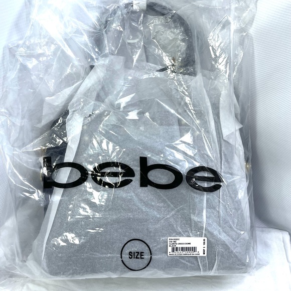 Bebe Clarita Croco Dome. Black/Gold. NWT. - Picture 4 of 11